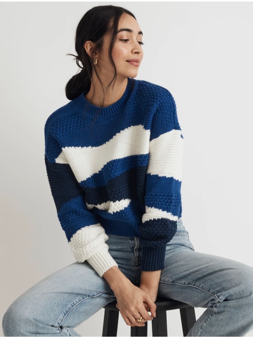 Madewell Intarsia Crewneck Sweater